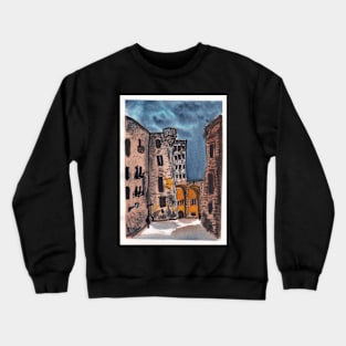 Gothic Quarter in Barcelona Crewneck Sweatshirt